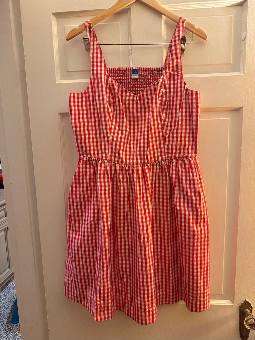 Old Navy Red and White Gingham Sundress